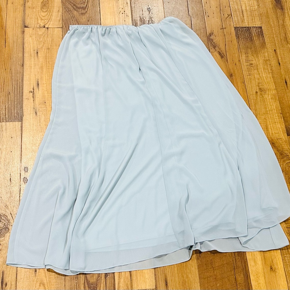 Alex Evenings Light Blue A-Line Skirt